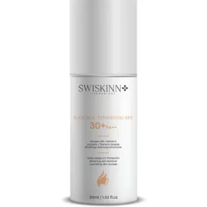 Swiskinn Natural Finishing SPF 30 PA++ sunscreen with vitamin E and glycerin for UV protection daily use
