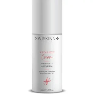 Swiskinn Radiance Cream with vitamin B3 and E for moisture lock and anti-pigment damaged skin repair daily